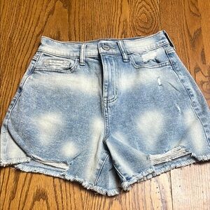 Denim Distressed Women Shorts